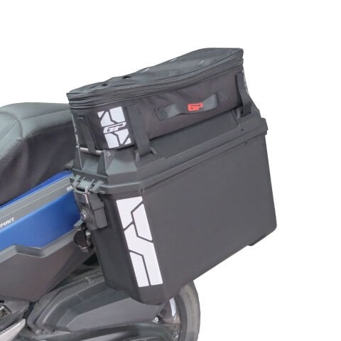 GP Kompozit Universal 26 lt x 2 Plastik ve Kumaş Motosiklet Yan Çanta Seti Siyah