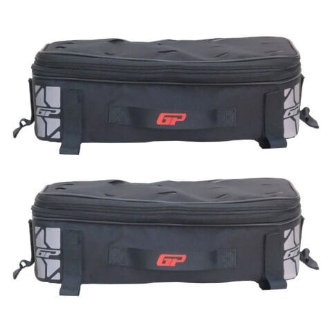 GP Kompozit KMSC06 Universal Motosiklet Yan Çanta Üstü Kumaş Çanta Siyah