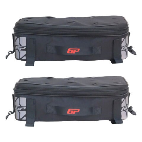 GP Kompozit KMSC06 Universal Motosiklet Yan Çanta Üstü Kumaş Çanta Siyah