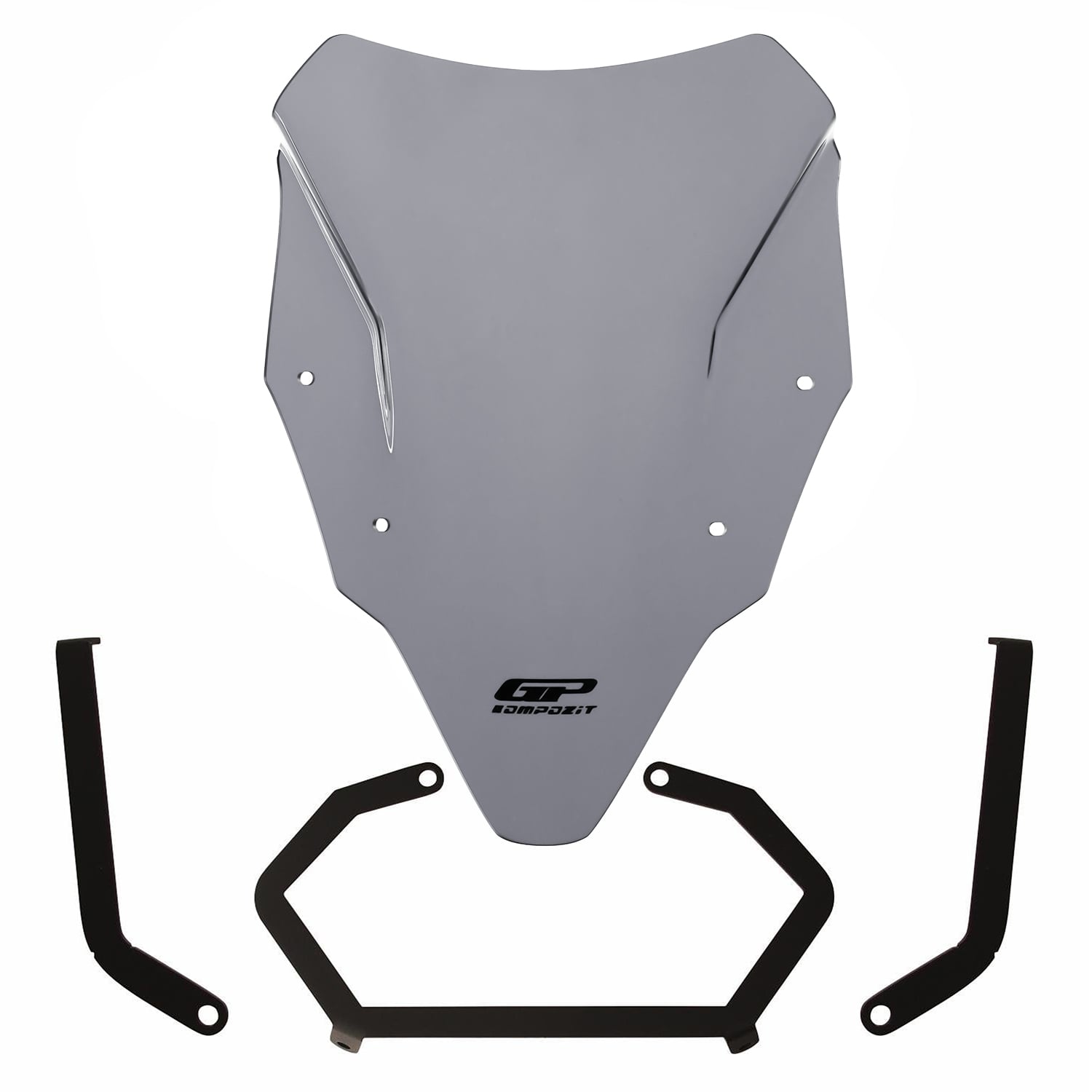 GP Kompozit Bajaj Pulsar N 250 2022-2026 Uyumlu Ön Cam Gri