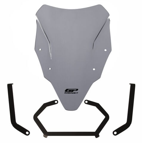 GP Kompozit Bajaj Pulsar N 250 2022-2026 Uyumlu Ön Cam Gri