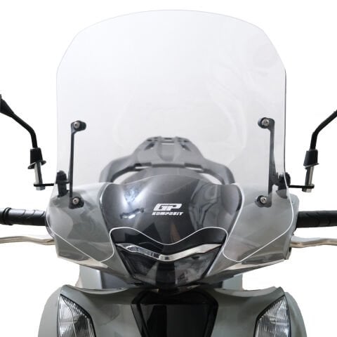 GP Kompozit Honda SH 125 2024-2025 Uyumlu Kısa Ön Cam Şeffaf