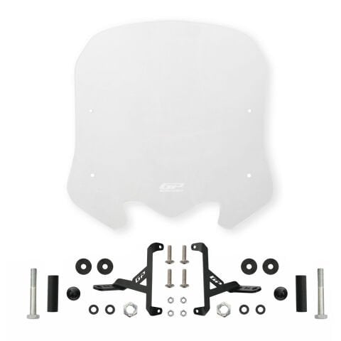 GP Kompozit Honda SH 125 2024-2025 Uyumlu Kısa Ön Cam Şeffaf