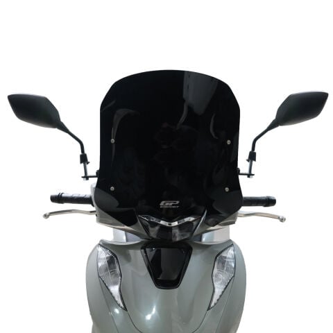 GP Kompozit Honda SH 125 2024-2026 Uyumlu Kısa Ön Cam Siyah