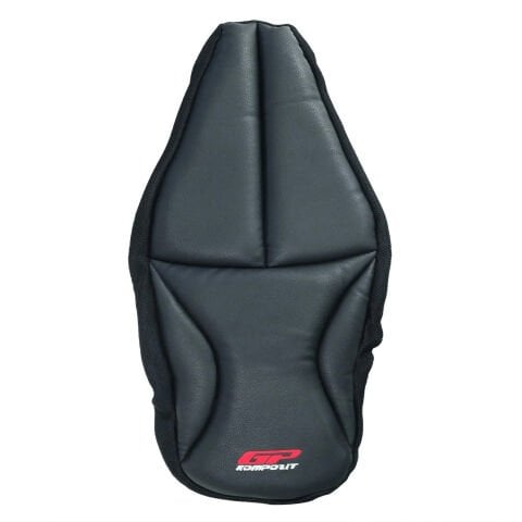 GP Kompozit SYM Dragon DRG 160 2023-2024 Uyumlu Fileli Motosiklet Konfor Sele Kılıfı Siyah