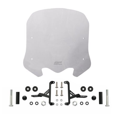 GP Kompozit Honda SH 125 2024-2025 Uyumlu Kısa Ön Cam Füme