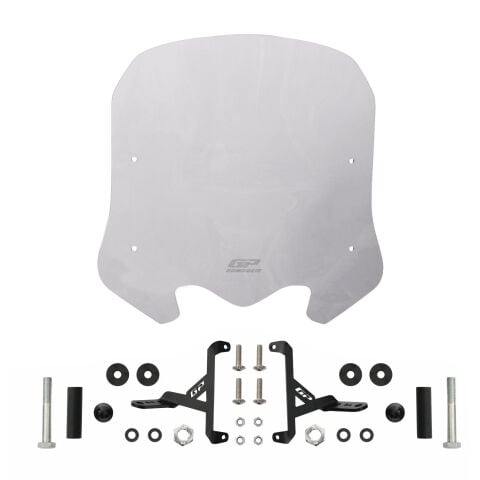 GP Kompozit Honda SH 125 2024-2025 Uyumlu Kısa Ön Cam Füme