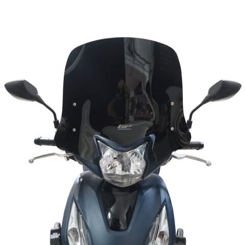 GP Kompozit Honda Dio 2021-2025 Uyumlu Kısa Ön Cam Siyah