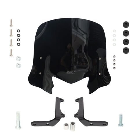 GP Kompozit Honda Dio 2021-2025 Uyumlu Kısa Ön Cam Siyah