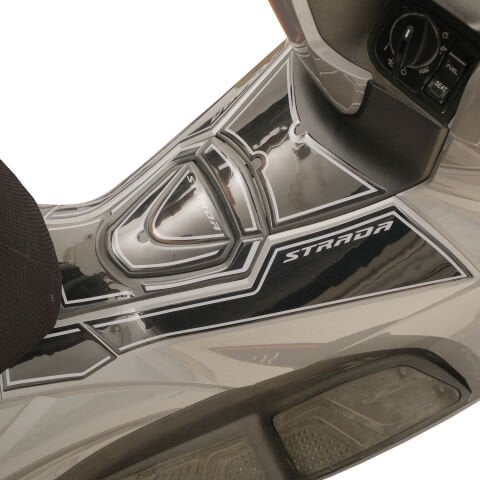 GP Kompozit Mondial Strada 125 2023-2025 Uyumlu Tank Pad Siyah-Gri