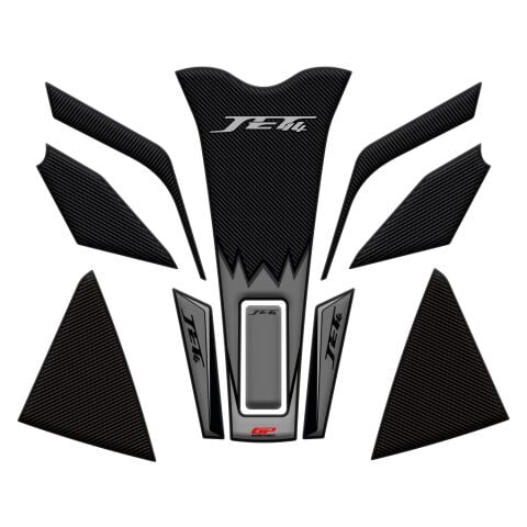 GP Kompozit SYM Jet 14 2017-2024 Uyumlu Tank Pad Seti Gri