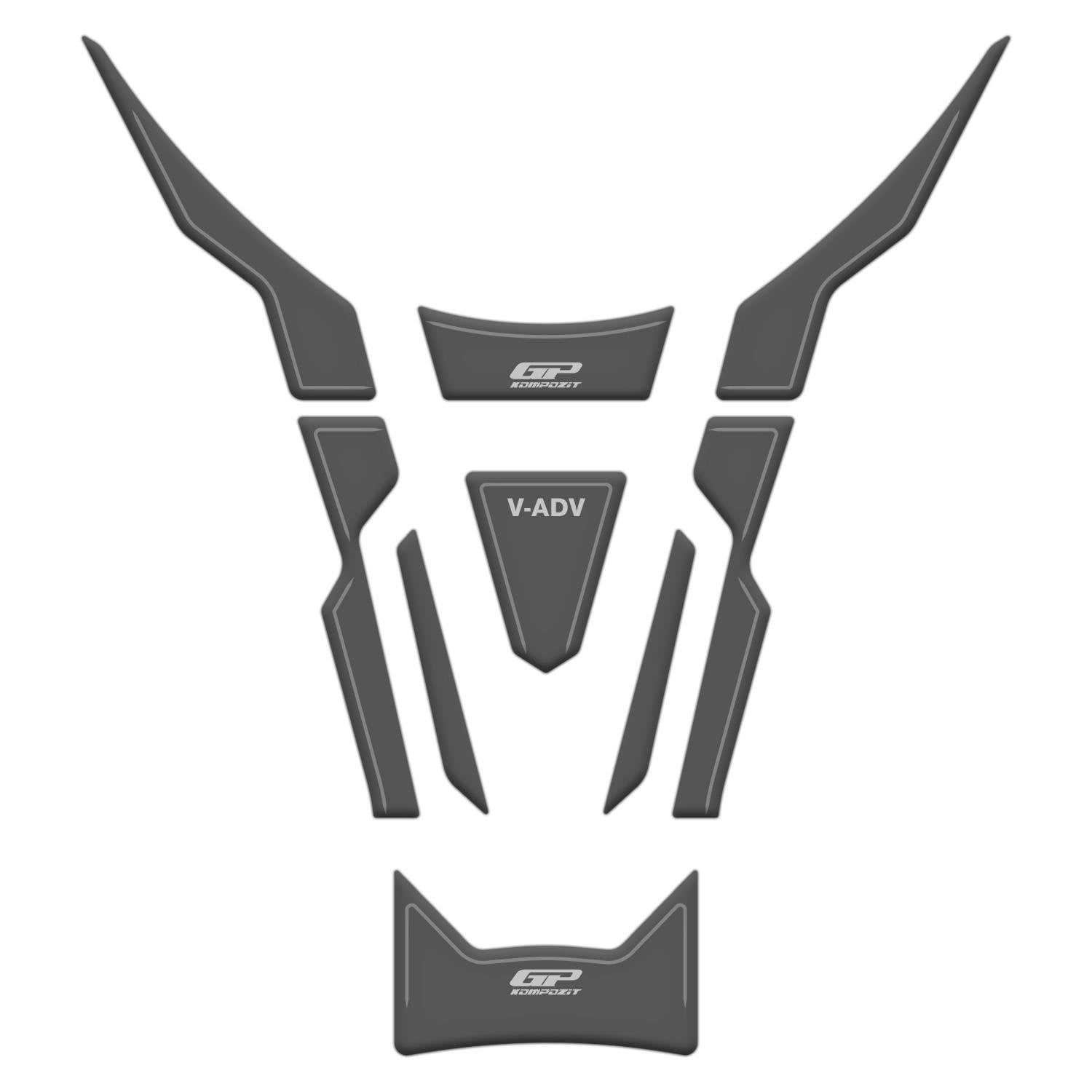 GP Kompozit RKS Freccia 150 2022-2025 Uyumlu Tank Pad Gri