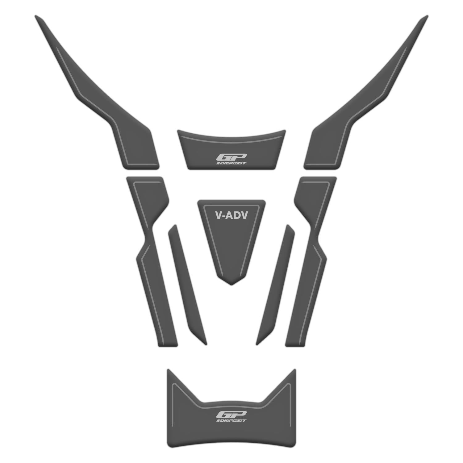 GP Kompozit RKS Freccia 150 2022-2025 Uyumlu Tank Pad Gri