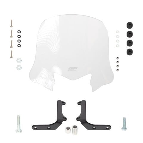 GP Kompozit Honda Dio 2021-2025 Uyumlu Kısa Ön Cam Şeffaf