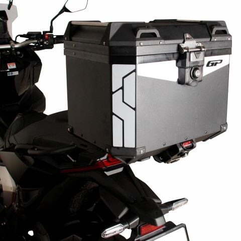 GP Kompozit Universal 37 lt Alüminyum Motosiklet Çantası Siyah