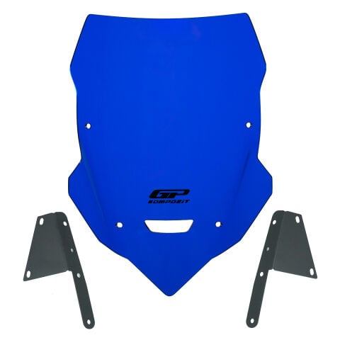 GP Kompozit Bajaj Dominar 400 2017-2026 Uyumlu Ön Cam Mavi
