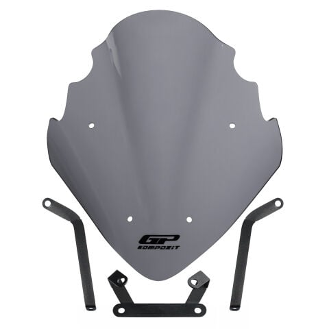 GP Kompozit Bajaj Pulsar NS 200 2011-2024 Uyumlu Ön Cam Gri