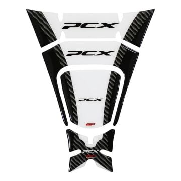 GP Kompozit Honda PCX 125 / 150 2018-2020 Uyumlu Tank Pad Beyaz