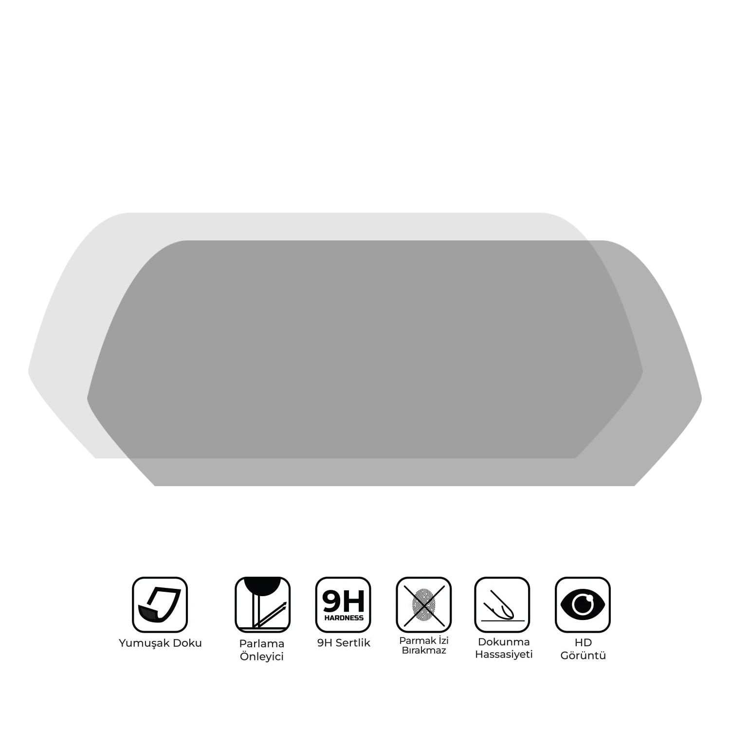 GP Kompozit Yamaha NMAX 125 / 155 2025-2026 Uyumlu Motosiklet Ekran Koruyucu Şeffaf