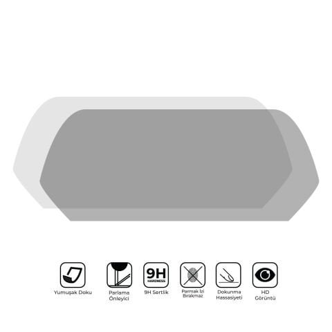 GP Kompozit Yamaha NMAX 125 / 155 2025-2026 Uyumlu Motosiklet Ekran Koruyucu Şeffaf