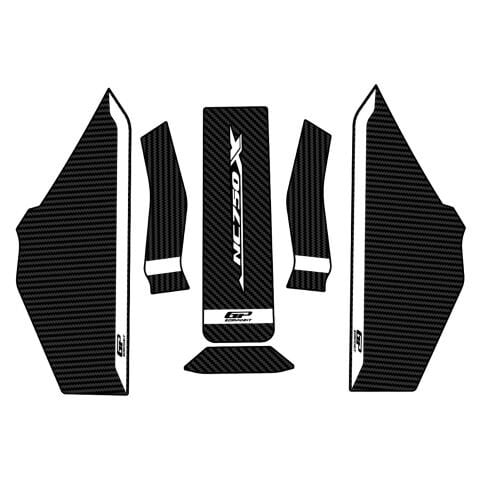 GP Kompozit Honda NC 750 X 2025-2026 Uyumlu Tank Pad Karbon-Beyaz