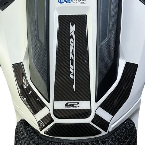 GP Kompozit Honda NC 750 X 2025-2026 Uyumlu Tank Pad Karbon-Beyaz