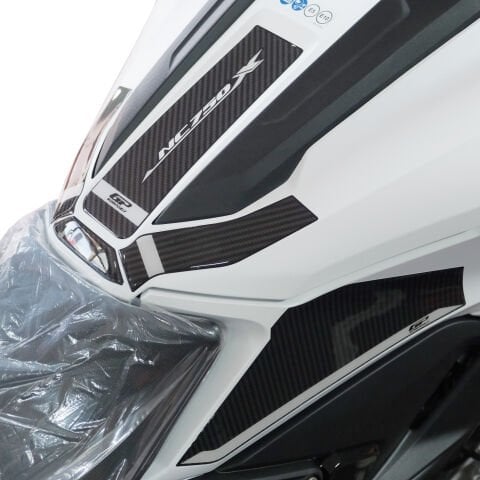 GP Kompozit Honda NC 750 X 2025 Uyumlu Tank Pad Karbon-Beyaz