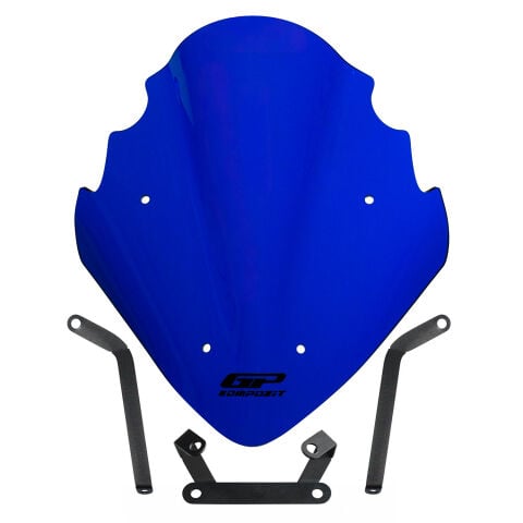 GP Kompozit Bajaj Pulsar NS 200 2011-2024 Uyumlu Ön Cam Mavi
