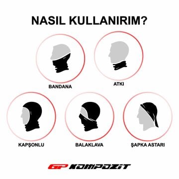 GP Kompozit Boyunluk Buff Düz Siyah (1 + 1)