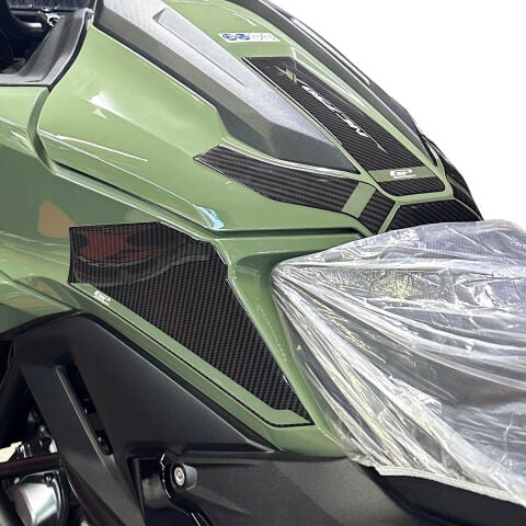 GP Kompozit Honda NC 750 X 2025-2026 Uyumlu Tank Pad Karbon-Yeşil
