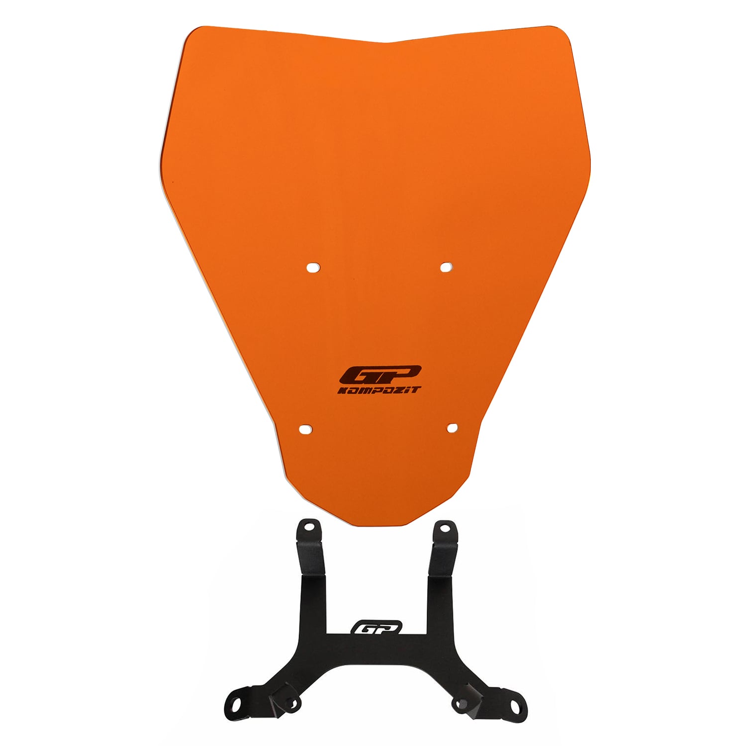 GP Kompozit KTM Duke 250 2024-2026 Uyumlu Ön Cam Turuncu