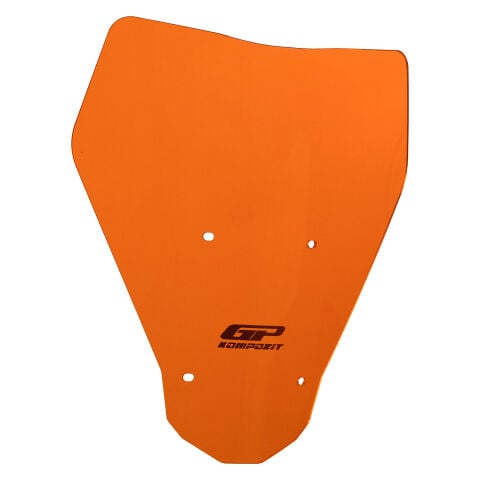 GP Kompozit KTM Duke 250 2024-2026 Uyumlu Ön Cam Turuncu