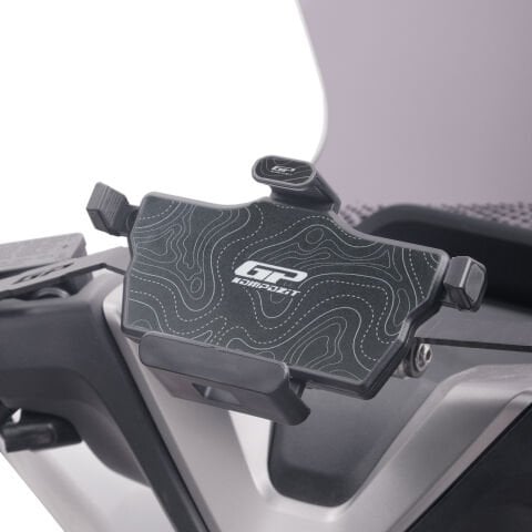 GP Kompozit TTR08 Universal 360° Yatay / Dikey Titreşim Modüllü Telefon Tutucu Siyah-Beyaz