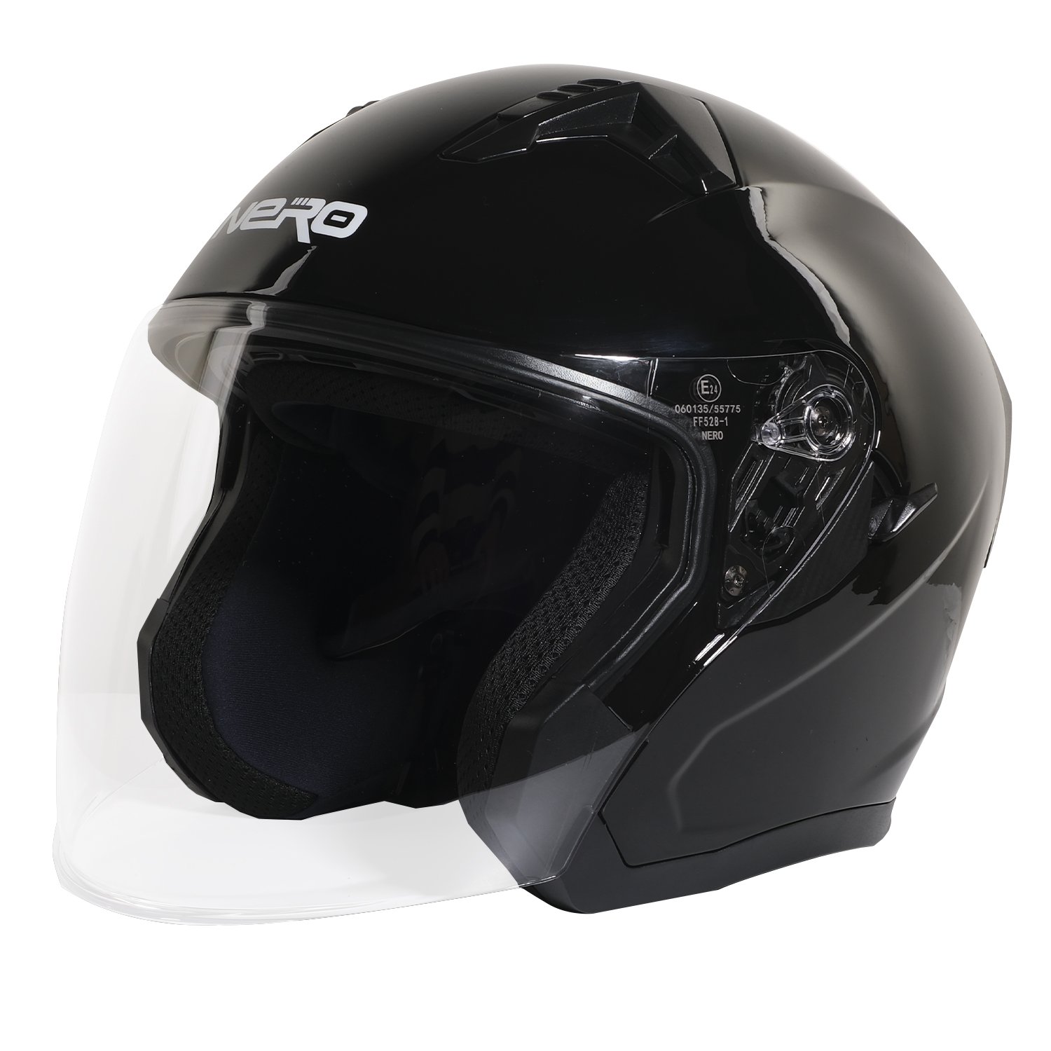 GP NERO MKS006-GB Şeffaf Vizörlü Motosiklet Yarım Kask