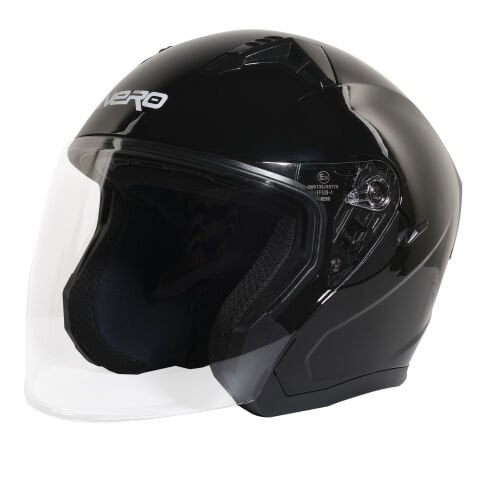 GP NERO MKS006-GB Şeffaf Vizörlü Motosiklet Yarım Kask