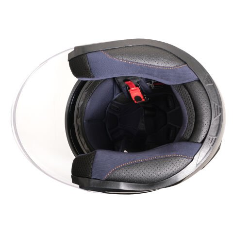 GP NERO MKS006-GB Şeffaf Vizörlü Motosiklet Yarım Kask