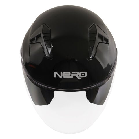 GP NERO MKS006-GB Şeffaf Vizörlü Motosiklet Yarım Kask