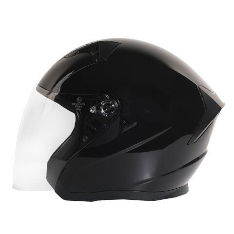GP NERO MKS006-GB Şeffaf Vizörlü Motosiklet Yarım Kask