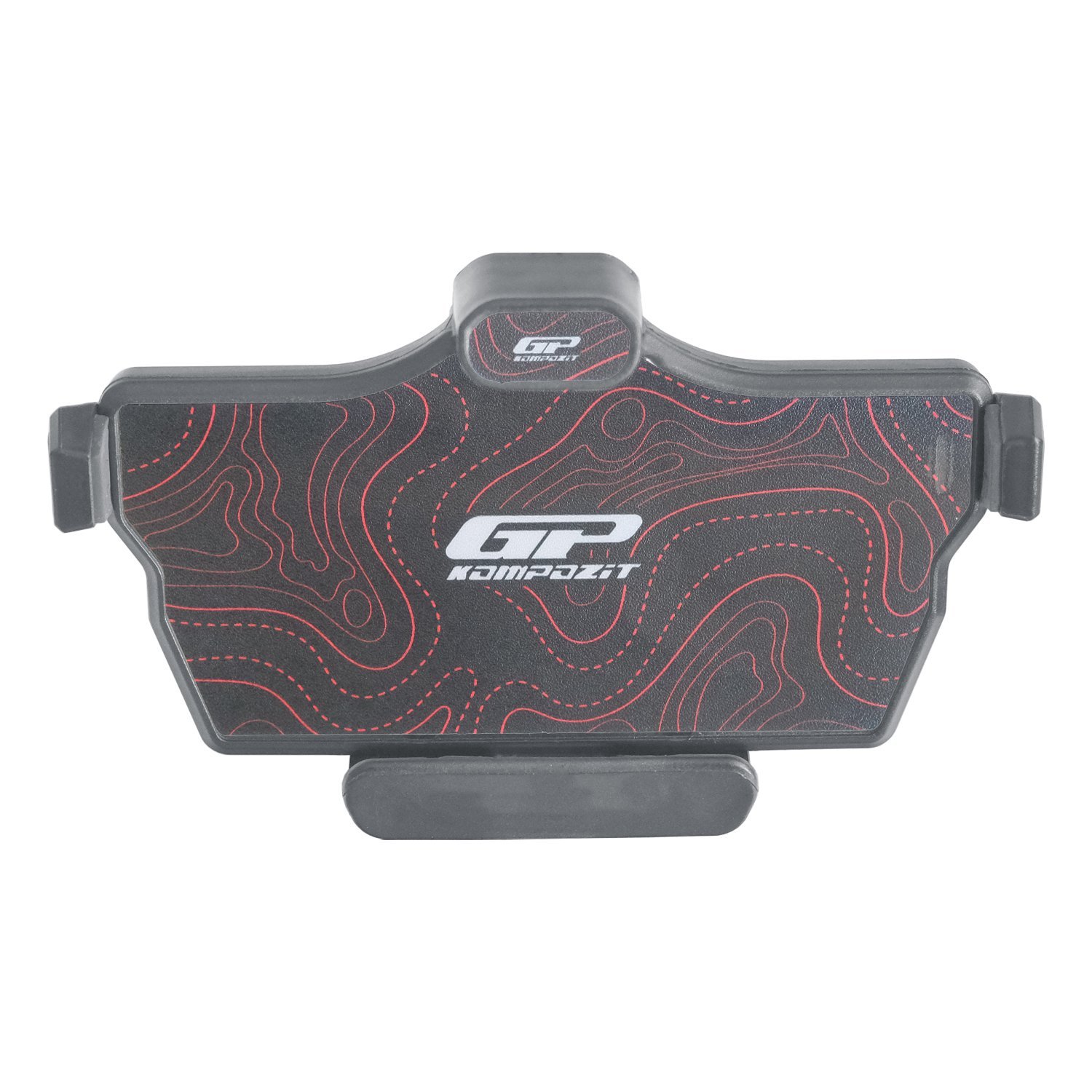 GP Kompozit TTR08 Universal 360° Yatay / Dikey Titreşim Modüllü Telefon Tutucu Siyah-Kırmızı