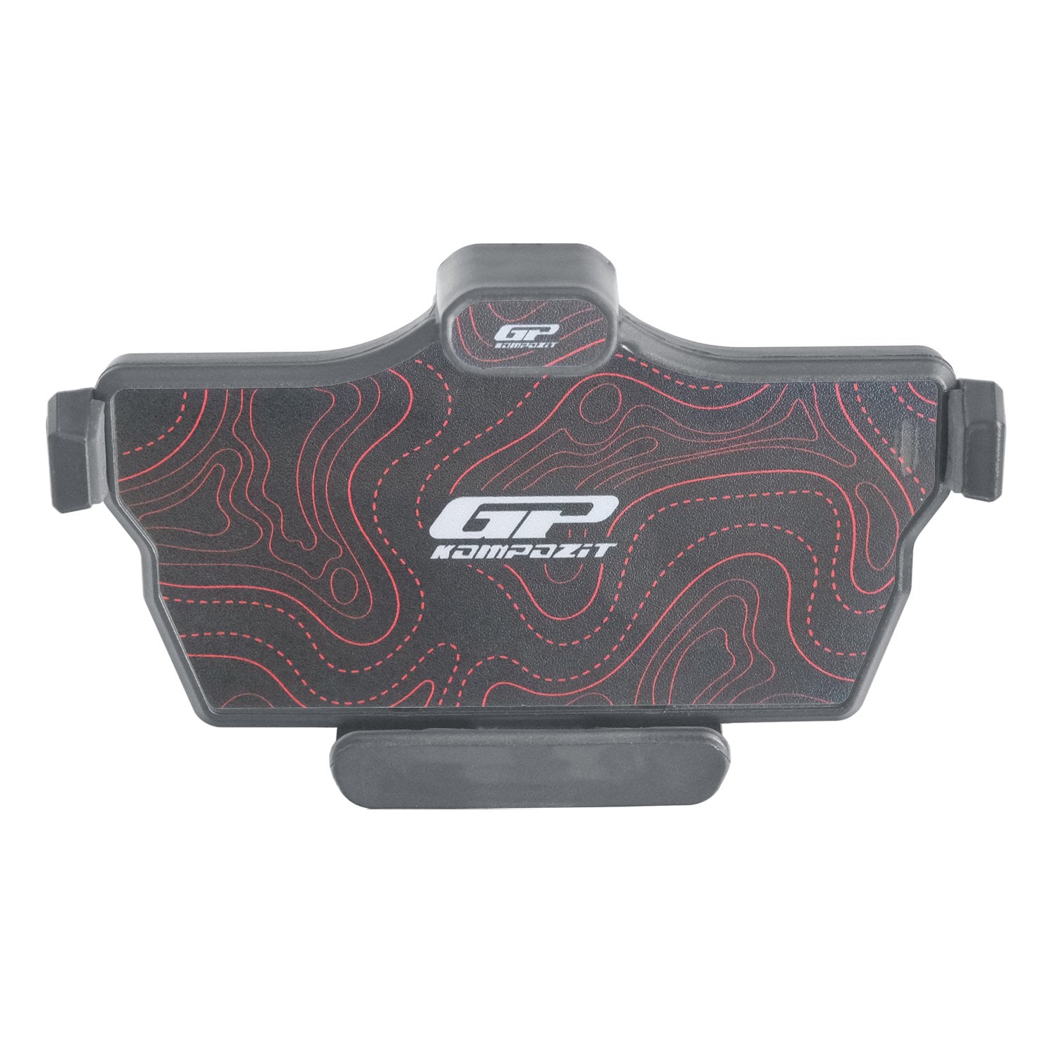 GP Kompozit TTR08 Universal 360° Yatay / Dikey Titreşim Modüllü Telefon Tutucu Siyah-Kırmızı