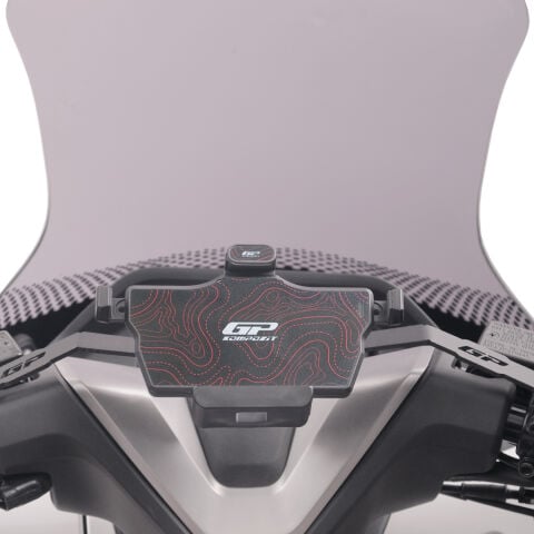 GP Kompozit TTR08 Universal 360° Yatay / Dikey Titreşim Modüllü Telefon Tutucu Siyah-Kırmızı