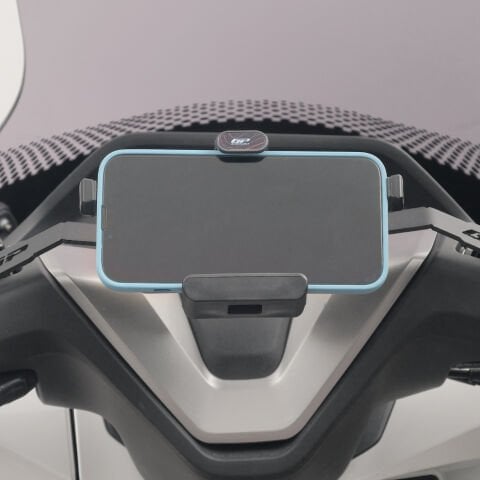 GP Kompozit TTR08 Universal 360° Yatay / Dikey Titreşim Modüllü Telefon Tutucu Siyah-Kırmızı