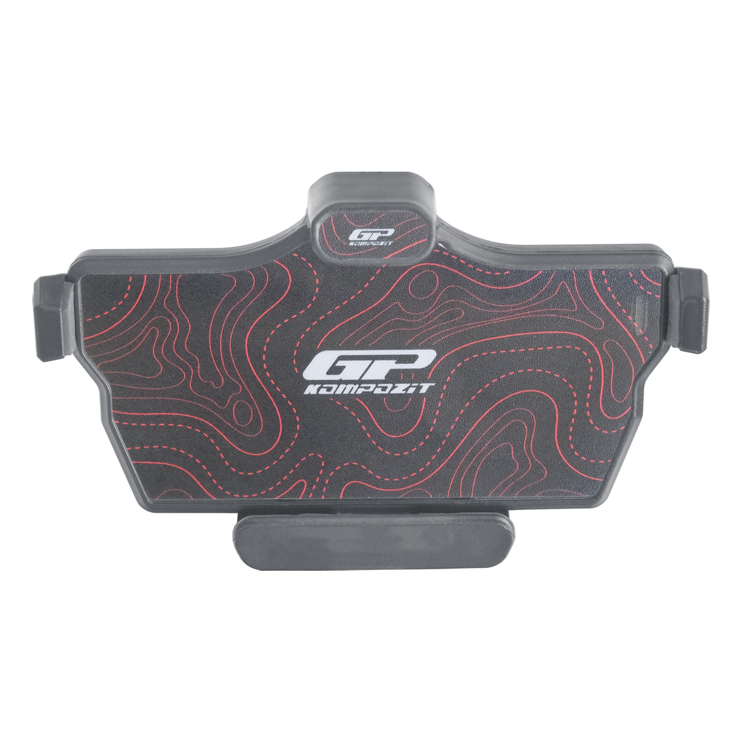 GP Kompozit TTR08 Universal 360° Yatay / Dikey Titreşim Modüllü Telefon Tutucu Siyah-Kırmızı