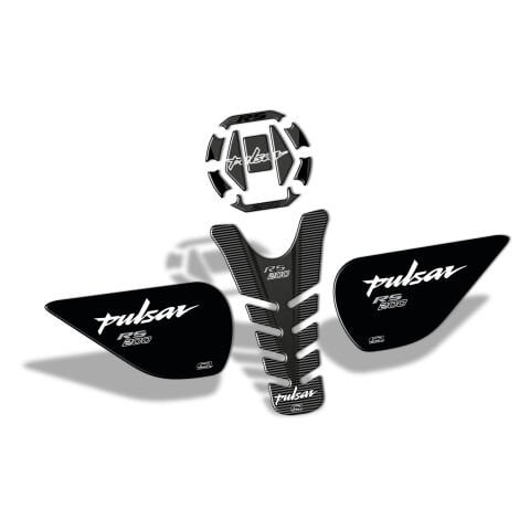 GP Kompozit Bajaj RS 200 2015-2020 Uyumlu Tank Pad Seti Siyah