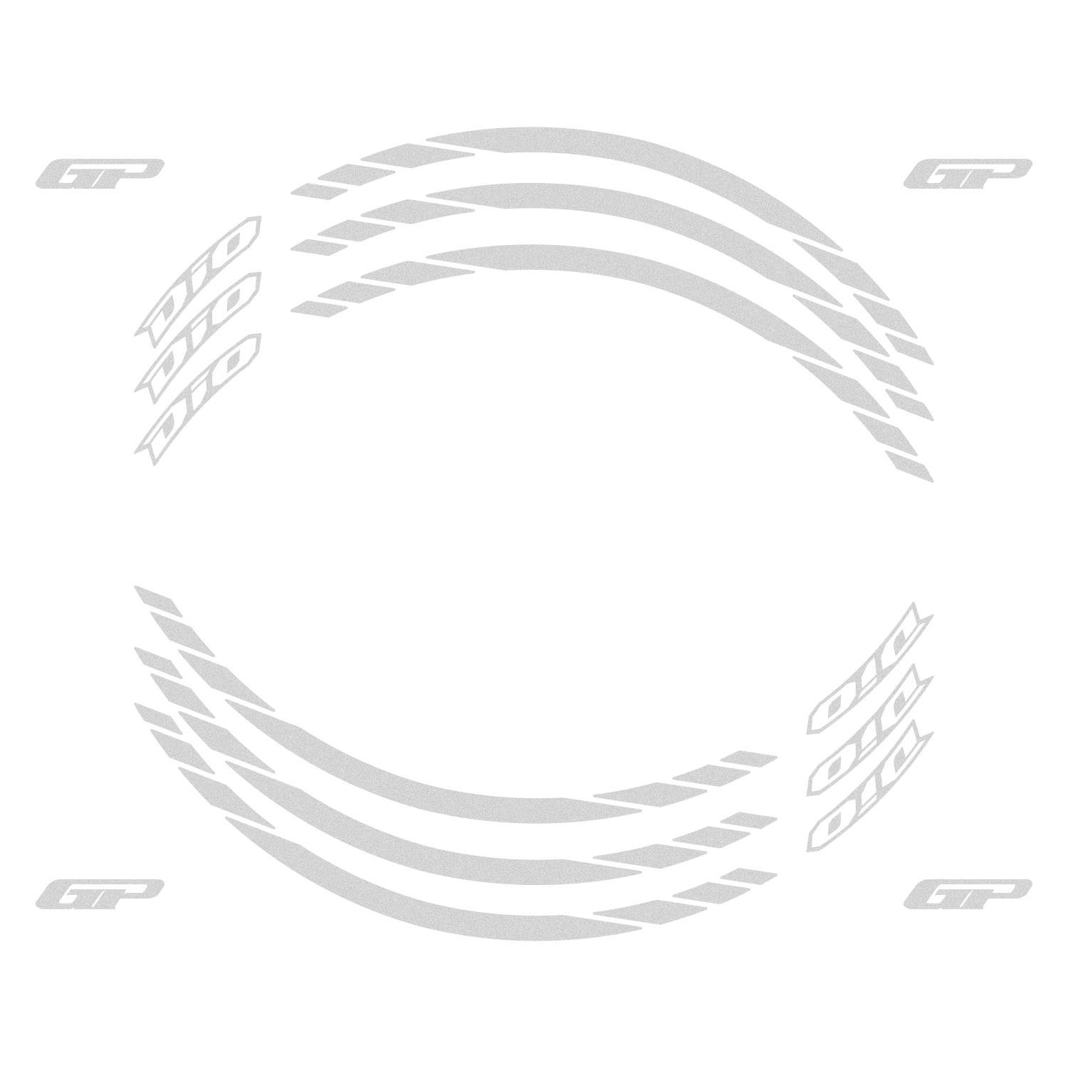GP Kompozit Honda Dio 2021-2025 Uyumlu Jant Şeridi Reflektif Gri