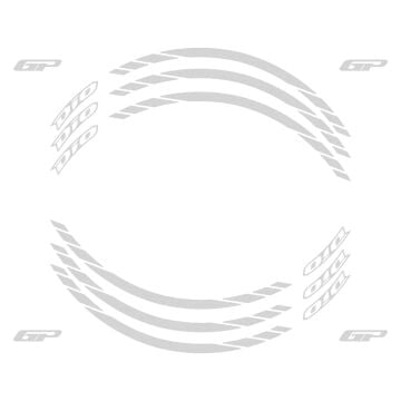 GP Kompozit Honda Dio 2021-2025 Uyumlu Jant Şeridi Reflektif Gri