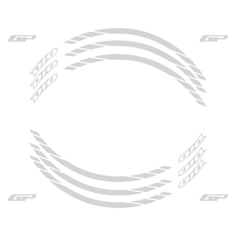GP Kompozit Honda Dio 2021-2025 Uyumlu Jant Şeridi Reflektif Gri