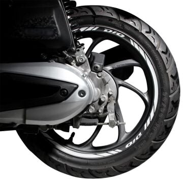 GP Kompozit Honda Dio 2021-2025 Uyumlu Jant Şeridi Reflektif Gri