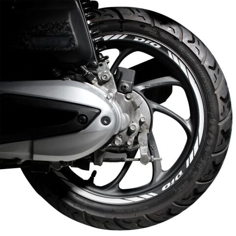 GP Kompozit Honda Dio 2021-2025 Uyumlu Jant Şeridi Reflektif Gri