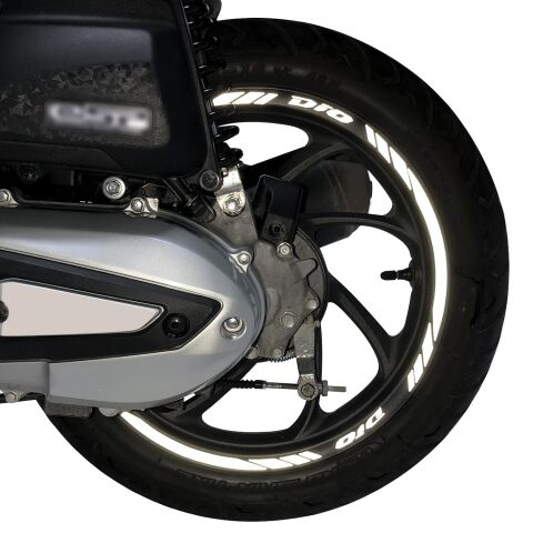 GP Kompozit Honda Dio 2021-2025 Uyumlu Jant Şeridi Reflektif Gri
